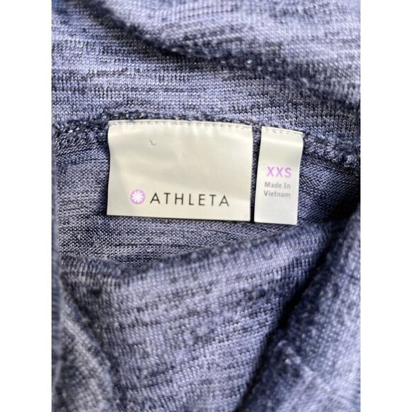 Athleta Techie Sweat Cowl Neck Hoodie XXS Long Sleeve, Front Pocket, Thumb Hole - Picture 10 of 13